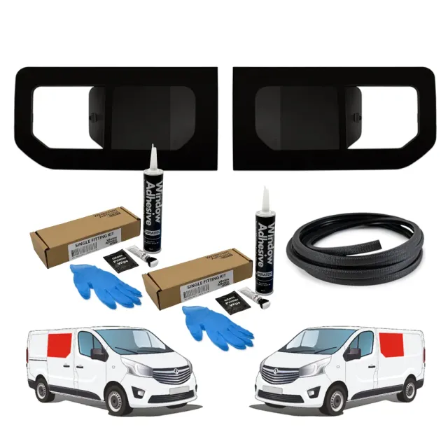 Camper Glass paire fenêtres coulissantes Trafic 3 Vivaro B teintées