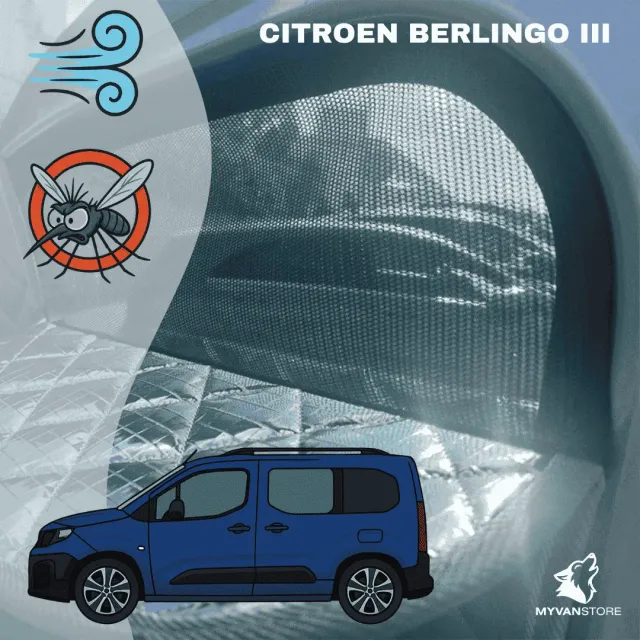 Citroën Berlingo III isolant latéral aimanté moustiquaire